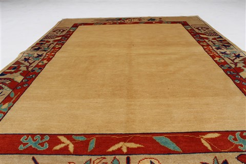 Gabbeh Beige Hand Knotted 410 X 611 Area Rug 250-27209 Image 18