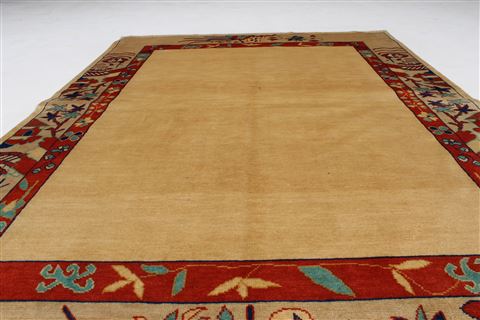 Gabbeh Beige Hand Knotted 410 X 611 Area Rug 250-27209 Image 3