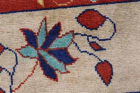Gabbeh Beige Hand Knotted 410 X 611 Area Rug 250-27209 Image 7