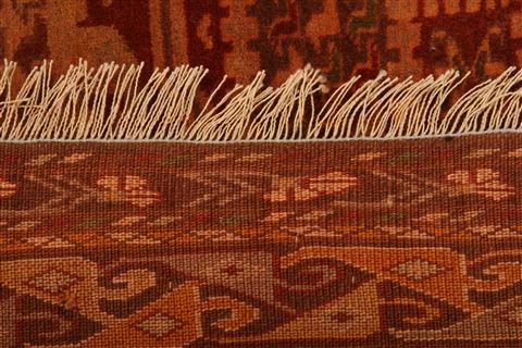 Kurdi Brown Hand Knotted 43 X 53 Area Rug 253-27212 Image 6