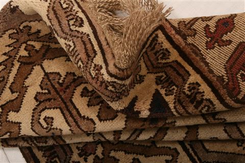 Baluch Brown Runner Hand Knotted 29 X 510 Area Rug 253-27218 Image 5