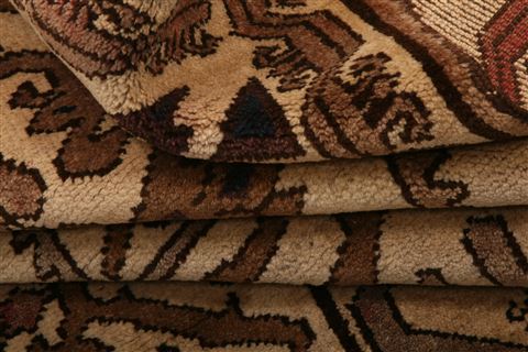 Baluch Brown Runner Hand Knotted 29 X 510 Area Rug 253-27218 Image 6