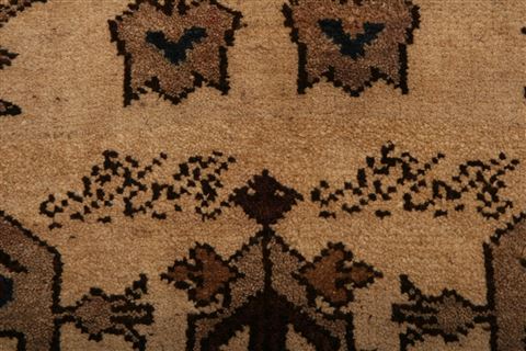 Baluch Brown Runner Hand Knotted 29 X 510 Area Rug 253-27218 Image 7