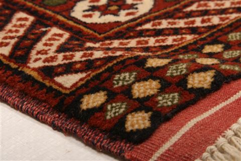 Kurdi Brown Hand Knotted 42 X 411 Area Rug 100-27220 Image 8