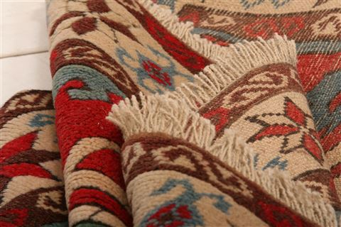 Shirvan Red Hand Knotted 34 X 511 Area Rug 253-27225 Image 3