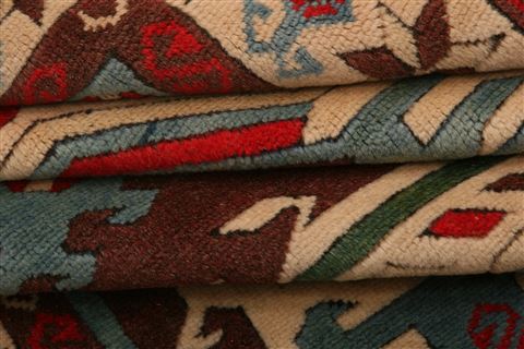 Shirvan Red Hand Knotted 34 X 511 Area Rug 253-27225 Image 5