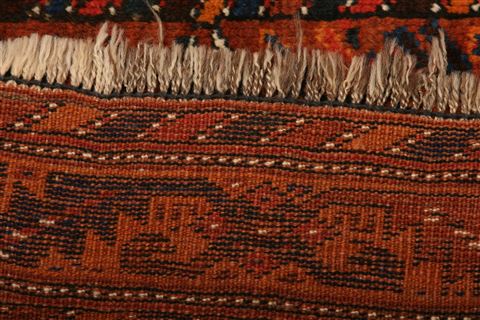Shiraz Orange Hand Knotted 42 X 511 Area Rug 253-27229 Image 1