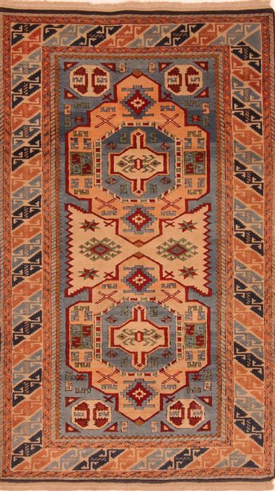 Shirvan Blue Hand Knotted 37 X 64 Area Rug 253-27233 Image 0