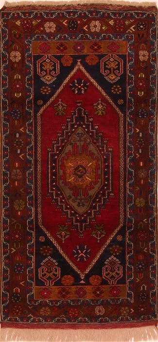 Kazak Red Runner Hand Knotted 35 X 69 Area Rug 100-27234 Image 0