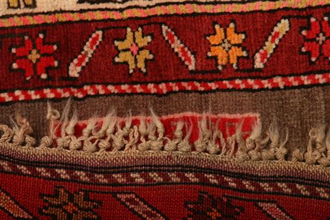 Karabakh Red Hand Knotted 41 X 73 Area Rug 253-27235 Image 7