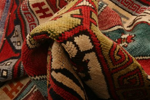 Kazak Red Hand Knotted 41 X 67 Area Rug 253-27237 Image 2