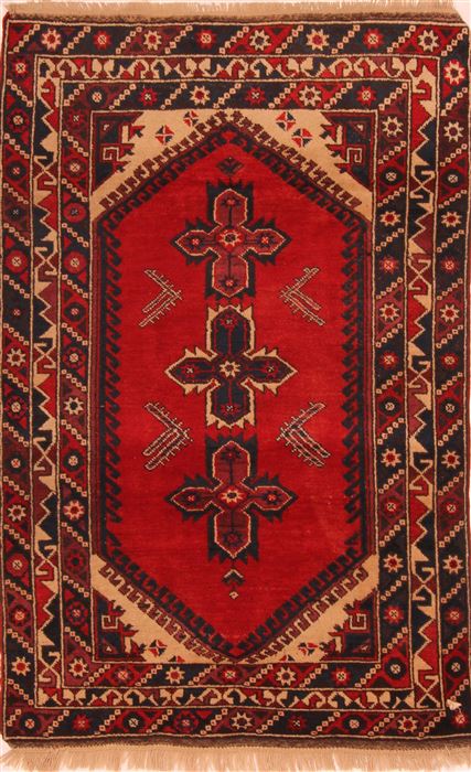 Kazak Red Hand Knotted 40 X 67 Area Rug 100-27240 Image 0