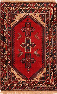 Kazak Red Hand Knotted 4'0" X 6'7"  Area Rug 100-27240