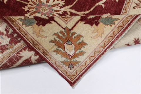 Pishavar Beige Hand Knotted 47 X 72 Area Rug 250-27243 Image 3