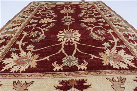 Pishavar Beige Hand Knotted 47 X 72 Area Rug 250-27243 Image 5