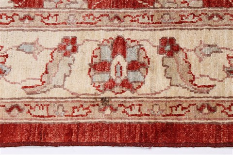 Pishavar Red Hand Knotted 411 X 611 Area Rug 250-27245 Image 5