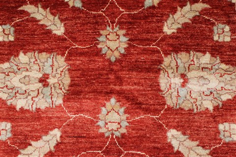 Pishavar Red Hand Knotted 411 X 611 Area Rug 250-27245 Image 6