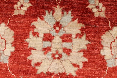Pishavar Red Hand Knotted 411 X 611 Area Rug 250-27245 Image 9