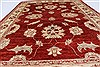 Pishavar Red Hand Knotted 411 X 611  Area Rug 250-27245 Thumb 4