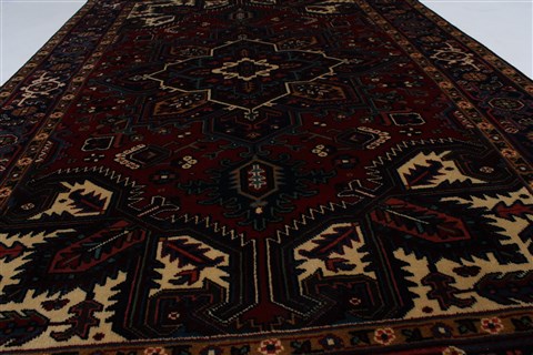 Karajeh Blue Hand Knotted 42 X 63 Area Rug 250-27247 Image 2