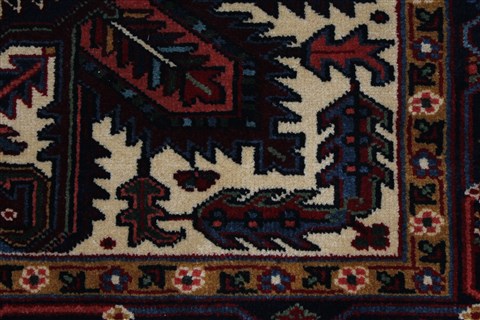 Karajeh Blue Hand Knotted 42 X 63 Area Rug 250-27247 Image 7