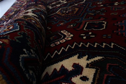 Karajeh Blue Hand Knotted 42 X 63 Area Rug 250-27247 Image 9