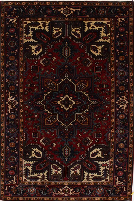Karajeh Blue Hand Knotted 42 X 63 Area Rug 250-27247 Image 0