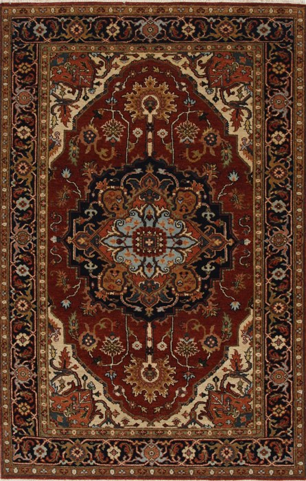 Serapi Brown Hand Knotted 311 X 60  Area Rug 250-27259 Image 0