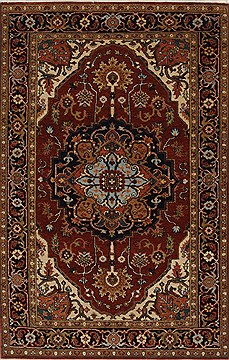 Serapi Brown Hand Knotted 3'11" X 6'0"  Area Rug 250-27259