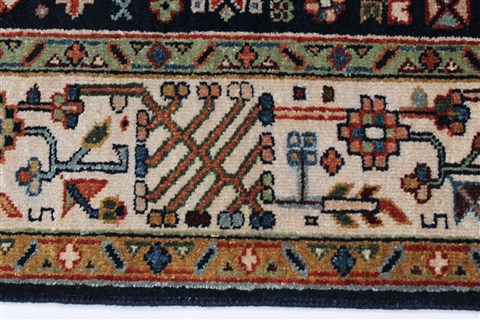 Karajeh Blue Hand Knotted 40 X 60 Area Rug 250-27263 Image 6