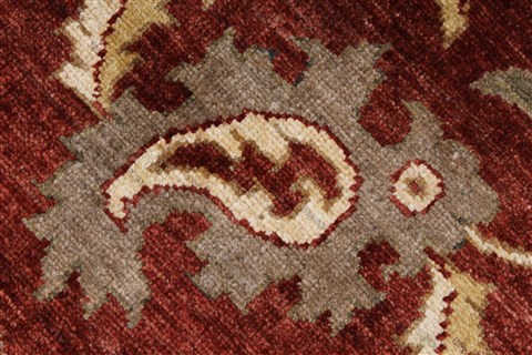 Pishavar Red Hand Knotted 51 X 68 Area Rug 250-27268 Image 10