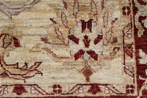 Pishavar Beige Hand Knotted 410 X 63 Area Rug 250-27269 Image 10