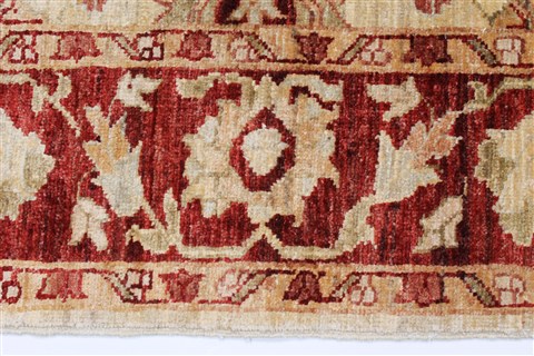 Pishavar Beige Hand Knotted 410 X 63 Area Rug 250-27269 Image 5