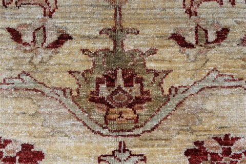 Pishavar Beige Hand Knotted 410 X 63 Area Rug 250-27269 Image 9