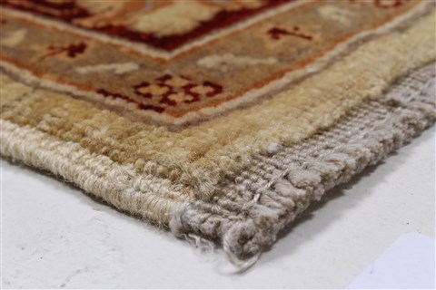Pishavar Beige Hand Knotted 411 X 511 Area Rug 250-27270 Image 7