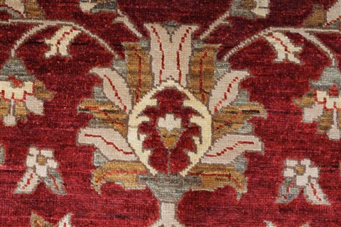 Pishavar Beige Hand Knotted 50 X 69 Area Rug 250-27271 Image 10