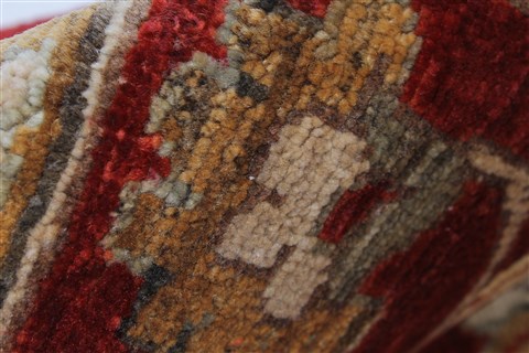 Pishavar Beige Hand Knotted 50 X 69 Area Rug 250-27271 Image 12