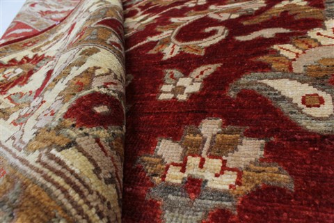 Pishavar Beige Hand Knotted 50 X 69 Area Rug 250-27271 Image 1