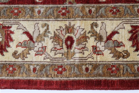 Pishavar Beige Hand Knotted 50 X 69 Area Rug 250-27271 Image 5