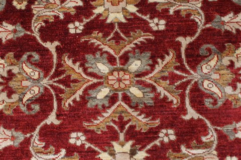 Pishavar Beige Hand Knotted 50 X 69 Area Rug 250-27271 Image 6