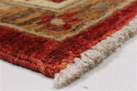 Pishavar Beige Hand Knotted 50 X 69 Area Rug 250-27271 Image 8