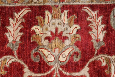 Pishavar Beige Hand Knotted 50 X 69 Area Rug 250-27271 Image 9
