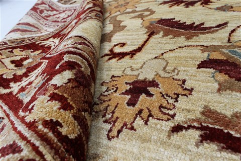 Pishavar Beige Hand Knotted 46 X 64 Area Rug 250-27272 Image 1