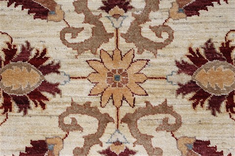 Pishavar Beige Hand Knotted 46 X 64 Area Rug 250-27272 Image 6