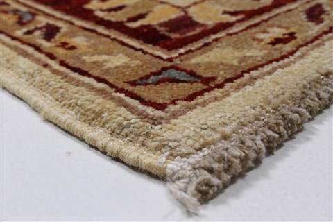 Pishavar Beige Hand Knotted 46 X 64 Area Rug 250-27272 Image 8