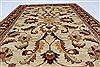 Pishavar Beige Hand Knotted 46 X 64 Area Rug 250-27272 Thumb 4