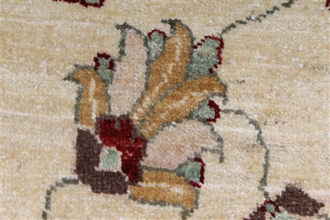 Pishavar Beige Hand Knotted 410 X 67 Area Rug 250-27273 Image 10