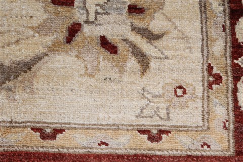 Pishavar Beige Hand Knotted 50 X 63 Area Rug 250-27274 Image 10