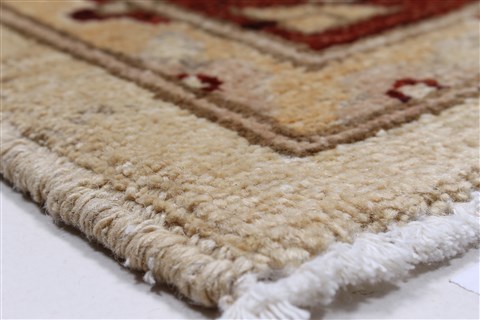 Pishavar Beige Hand Knotted 50 X 63 Area Rug 250-27274 Image 8