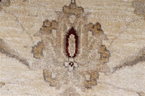 Pishavar Beige Hand Knotted 50 X 63 Area Rug 250-27274 Image 9